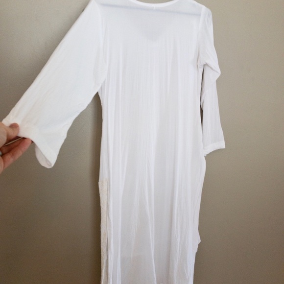 White Indian style dress and pants - Picture 3 of 5